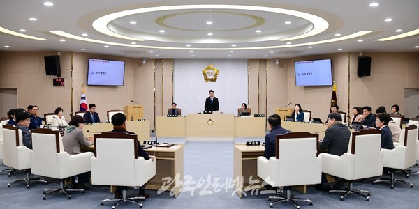 광산구의회 본회의 모습. (사진 제공 : 광산구의회)